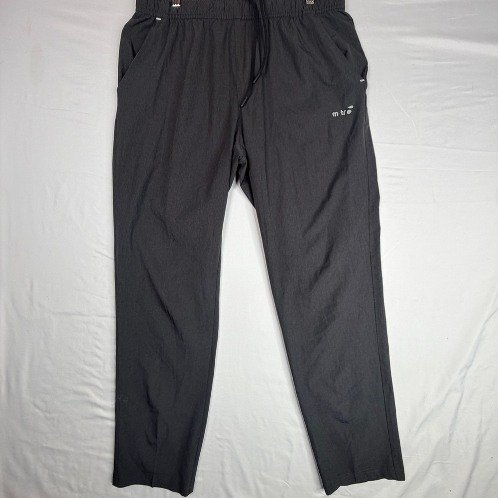 Mitre Mens Athletic Training Pants Charcoal Gray Heather Joggers Large